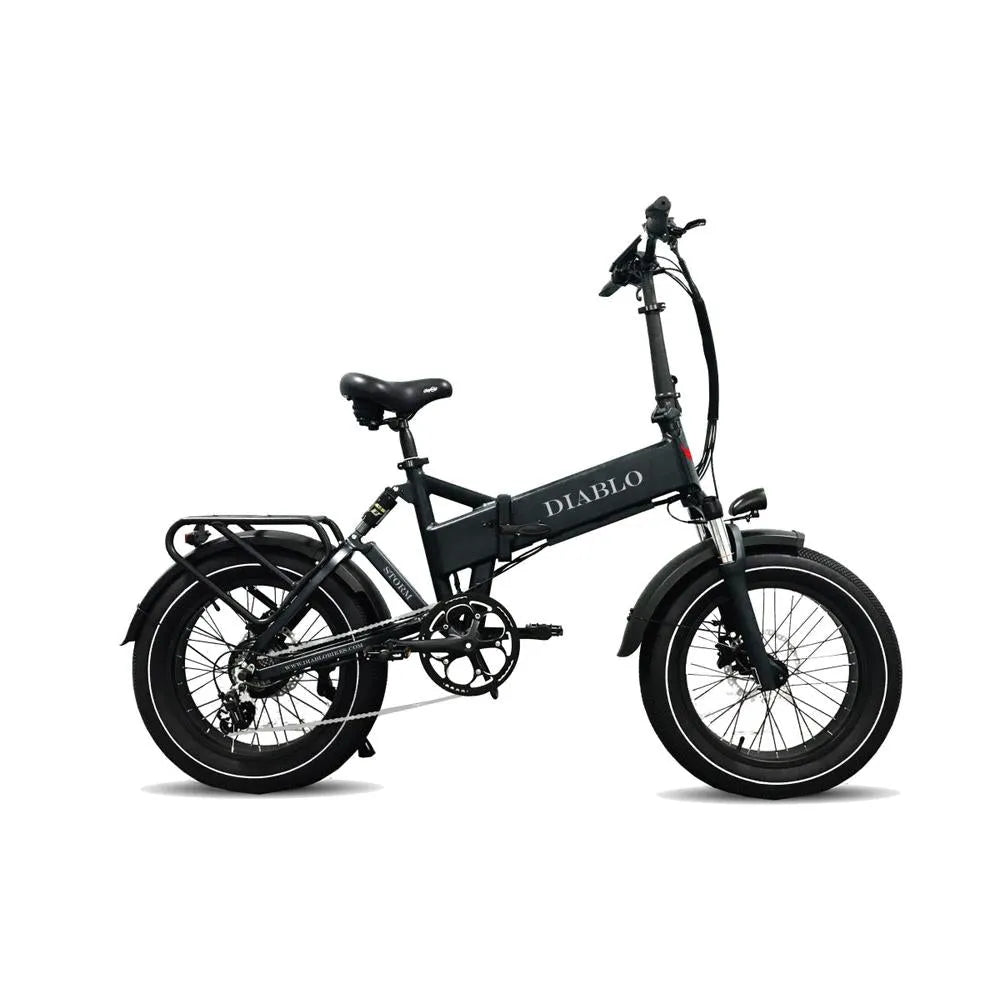 Diablo Storm - Fatbike - Elektrisches Klapprad - Dunkelblau