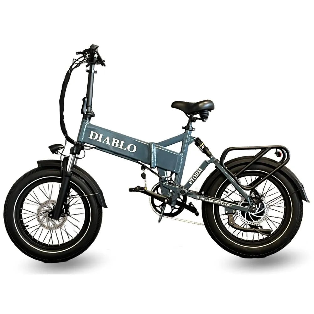 Diablo Storm - Fatbike - Elektrisches Klapprad - Dunkelblau