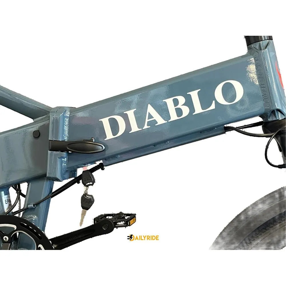 Diablo Storm - Fatbike - Elektrisches Klapprad - Dunkelblau