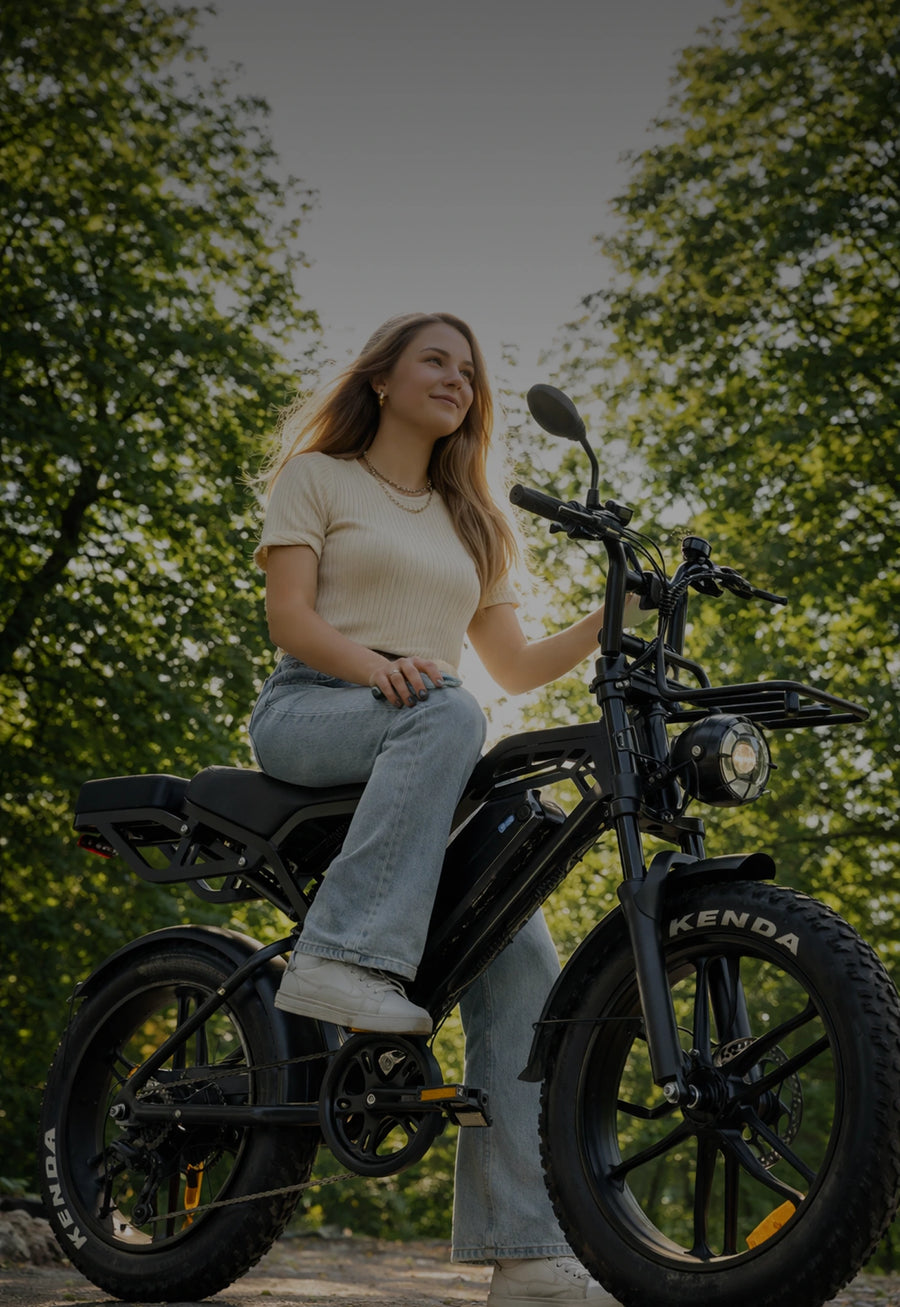 Dein Fatbike. Bis 25 km/h. Kostenlos geliefert.
