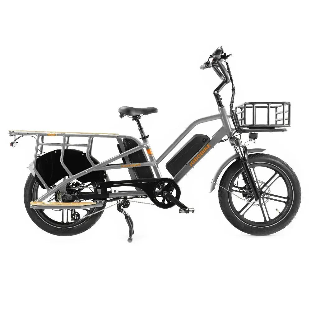JOBOBIKE Transer - Longtail - Silbergrau