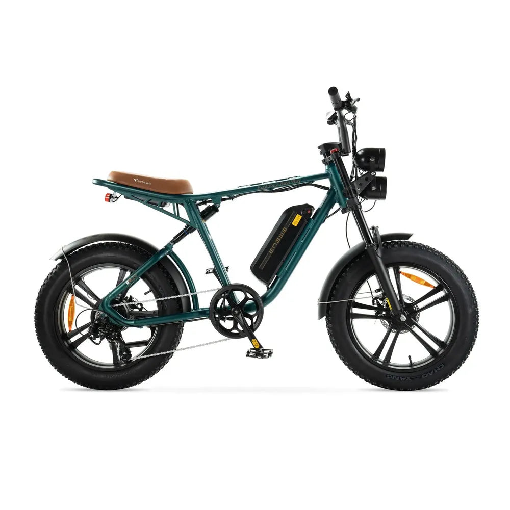 ENGWE M20 - Fatbike - Grün + Alarmsystem + Handyhalter