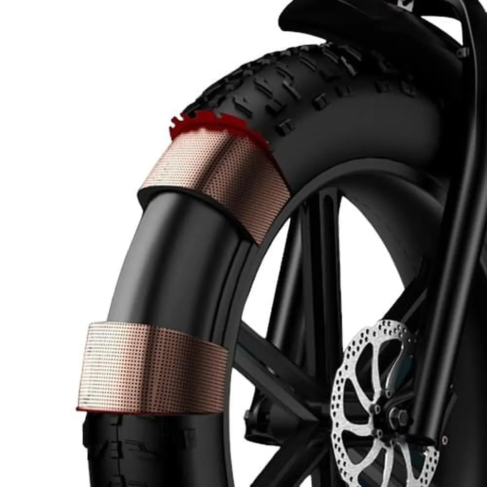 ENGWE M20 - Fatbike - Weiß + Alarmsystem + Handyhalter