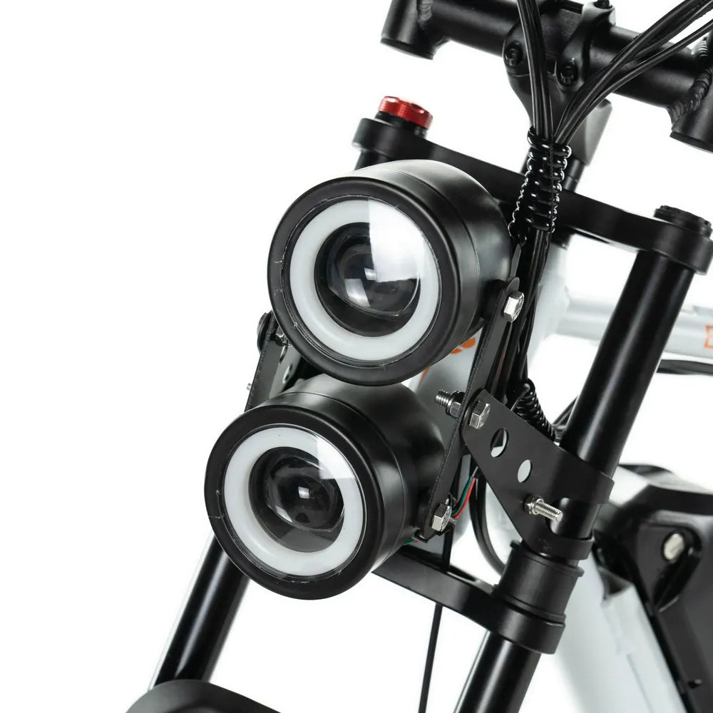 ENGWE M20 - Fatbike - Weiß + Alarmsystem + Handyhalter