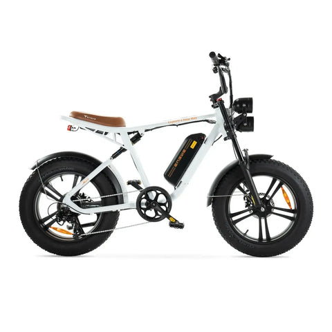 ENGWE M20 - Fatbike - Weiß + Alarmsystem + Handyhalter