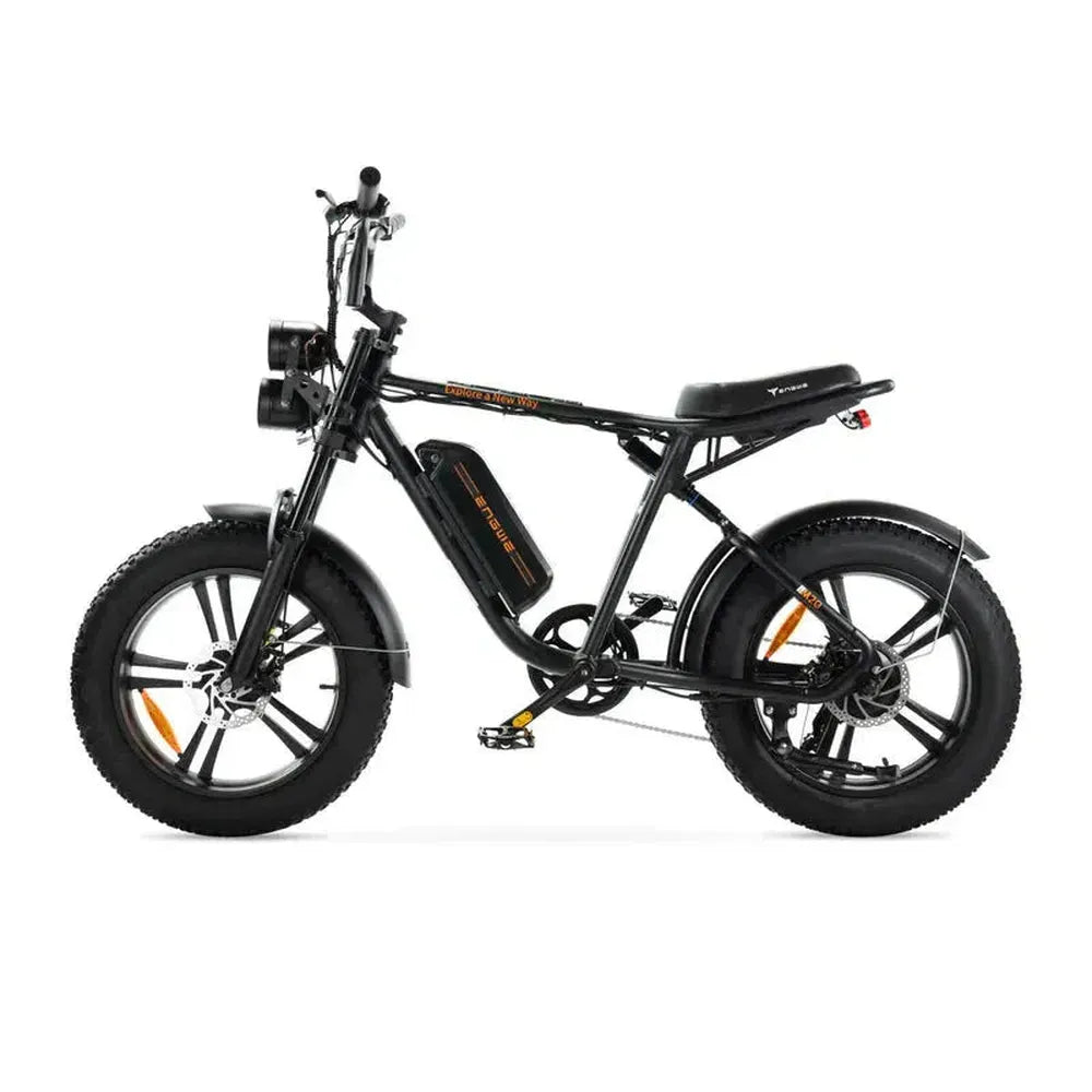 ENGWE M20 - Fatbike - Schwarz + Alarmsystem + Handyhalter