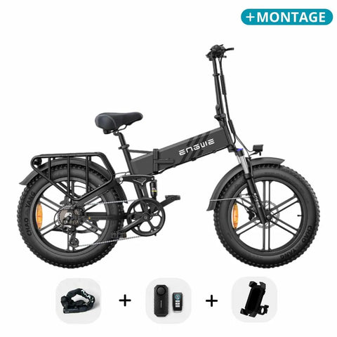 Engwe Engine Pro 2.0 - Elektrisches Klapprad - Schwarz